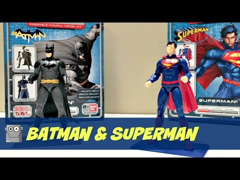SUPERMAN & BATMAN DC Comics Action Figures Model Kit from SpruKits Video