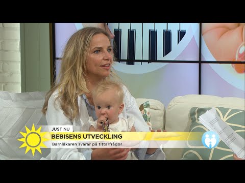 Barnläkaren svarar på tittarfrågor om bebisars utveckling - Nyhetsmorgon (TV4)