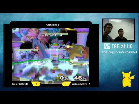 ZSB4 Grand Finals - Squid (Falco) vs Santiago (Marth, Falco) - SSBM