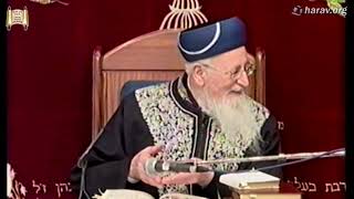 חובת חשבון הנפש והלכות מוקצה - מקץ תשס"ז - מרן הרב מרדכי אליהו (הרב מרדכי אליהו זצ"ל) - התמונה מוצגת ישירות מתוך אתר האינטרנט יוטיוב. זכויות היוצרים בתמונה שייכות ליוצרה. קישור קרדיט למקור התוכן נמצא בתוך דף הסרטון