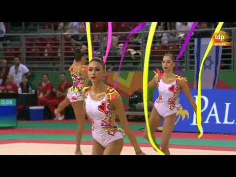 Team Bulgaria - България 3 ribbon 2 balls final 3 cintas 2 pelotas Rhythmic Gymnastics World Ch.2022