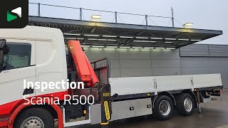 Scania R500 6X2 Palfinger PK34002 SH 8x Extensions Lift+ Steering Axle kamion s ravnom platformom | Slika 4 - Autoline