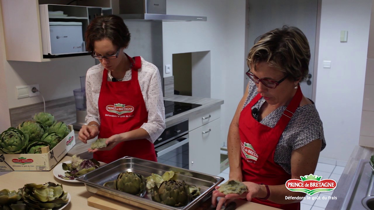 Caviar d'artichauts préparé par les productrices Prince de Bretagne