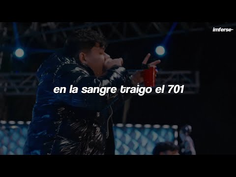 Junior H x Peso Pluma - El Azul (Letra) // en la sangre traigo el 701  | [1 Hour Version]