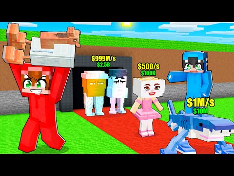 Robé TODOS los Brainrots de Mis Amigos en Minecraft STEAL A BRAINROT!