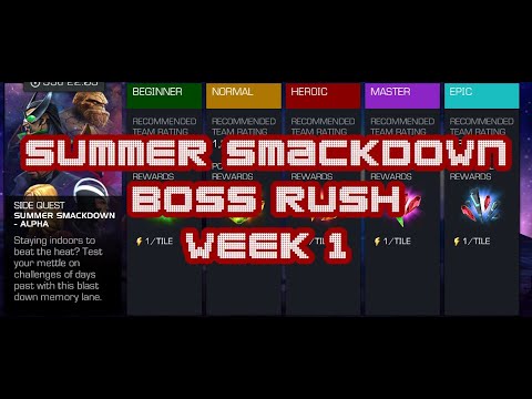 Summer Smackdown- Boss Rush Epic Run Week 1 - Anyone can do better than me | MCOC