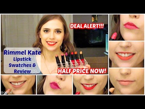 Rimmel by Kate Moss Lip Swatches & Review: ON SALE NOW!!! Video