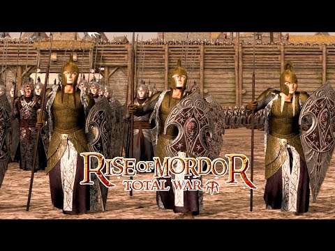 Rise Of Mordor -  Rivendell Elves Defend City From Isengard Orcs  - LOTR  Cinematic Battle