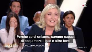 Faccia a faccia tra Enrico Letta e Marine Le Pen