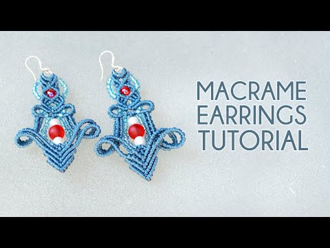 MACRAME LEAF PATTERN for Brooch Keychain Flower Wall Decor