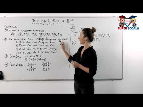 Clasa a III-a - Test evaluare inițială - Model 1