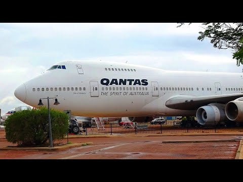 Longreach - Q.A.N.T.A.S Founders Museum - High Speed Driver's Eye View - Longreach to Barcaldine