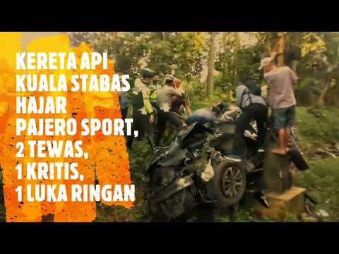 BRAAAK !!! PAJERO SPORT REMUK DIHAJAR KERETA