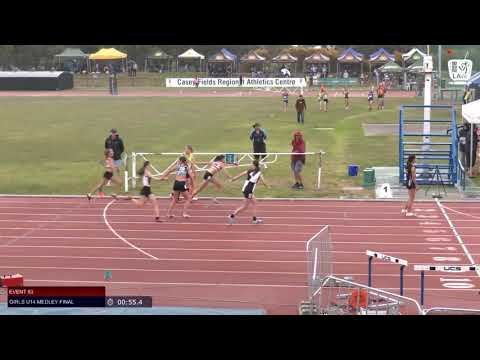 Girls U14 Medley Final - 2019 SUBWAY State Relay Championships // LAVicTV