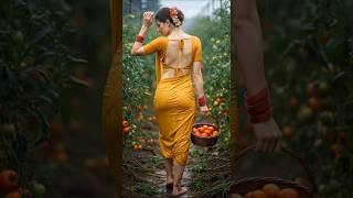 Soothing Rain in the Village – Organic Tomato Field Relaxation Ambience #relaxation #rainsounds