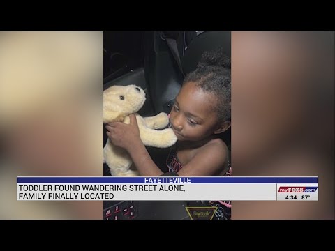 Family of 3-year-old found wandering Fayetteville alone located