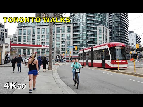 Downtown Toronto Pandemic Walk - Bathurst Street on May 2, 2020 [4K]