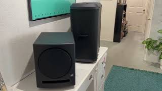 Video thumbnail for First Time! Bose S1 Pro Paired With Ultra Light Weight Subwoofer PreSonus Eris Sub 8 113dB, 30Hz EXT by W. Weiss