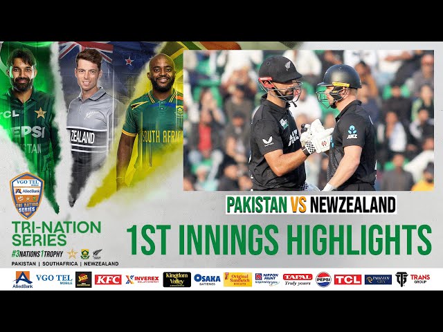 1st Innings Highlights | Pakistan vs New Zealand | 1st ODI | Tri-Nation Series 2025 | PCB | M2J1A