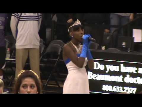 13 Year Old Micah Hudgins Singing The National Anthem