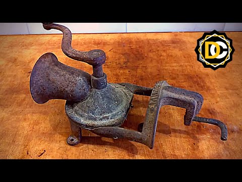 Old Rusted Coffee Grinder - Restoration | Workshop DC