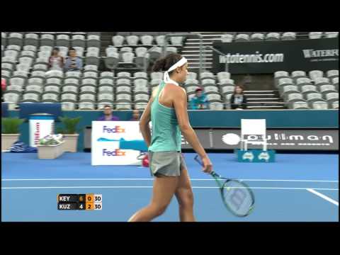 Madison Keys v Svetlana Kuznetsova highlights (1R) - Apia International Sydney 2015