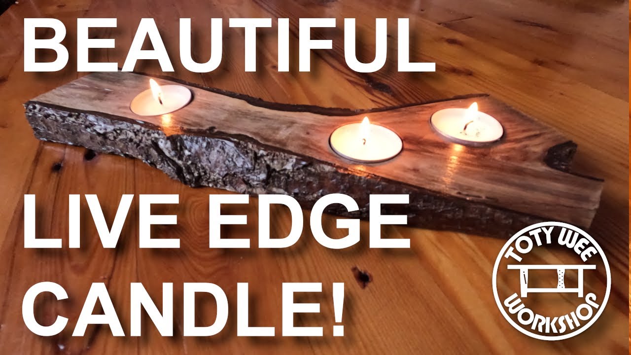 Making a Live Edge Tea Light Candle Holder