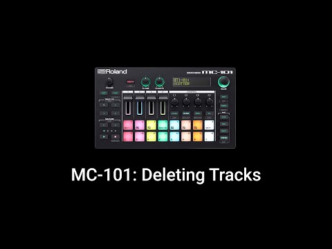 Roland MC-101: Deleting Tracks