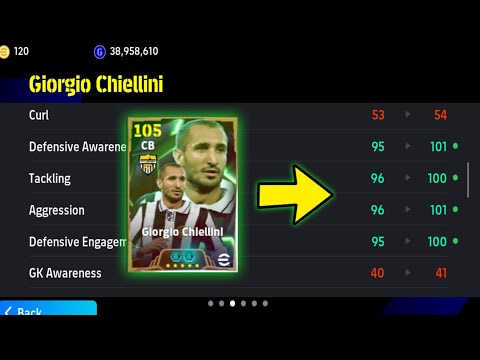 How To Train Giorgio Chiellini 105 Rating | eFootball 2026 🔥✅