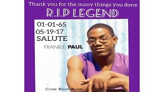 Legendary Icon Reggae Singer Frankie Paul Live Show (R.I.P)