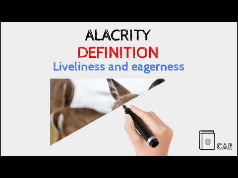 Alacrity Pronunciation | Alacrity Definition | Alacrity Synonyms | Alacrity Antonyms #Short