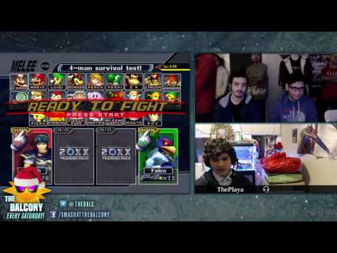 Melee @ the Balcony 77 - Losers Semis ft. Sergio (Marth) VS Luigi (Falco)