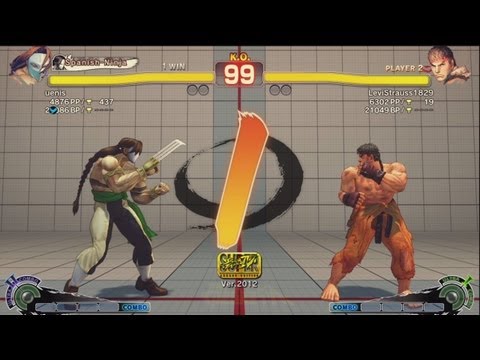 Uenis (Claw) vs LeviStrauss1829 (Ryu) - AE 2012 Match *1080p*