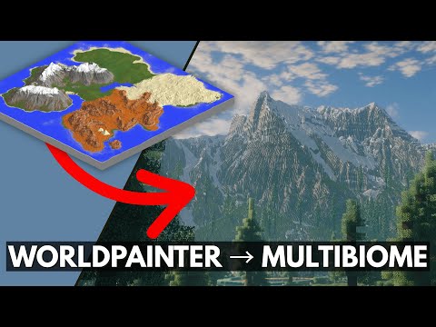 World Painter TUTORIAL - How To Create Custom Multibiome Minecraft Maps!