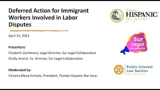 Deferred Action for Immigrant Workers Involved in Labor VIolations