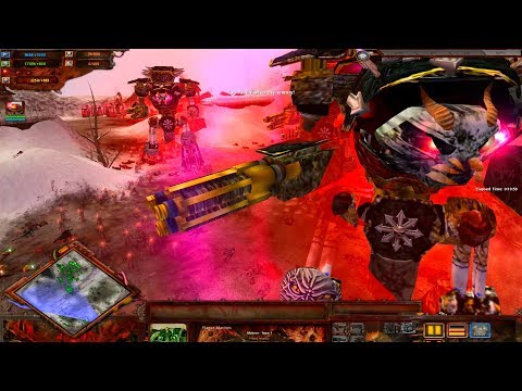 Chaos Space Marines vs Necrons vs Space Marines vs TAU - 40k Ultimate Apocalypse Mod