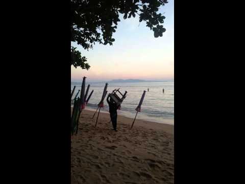 Jomtien beach pattaya thailand sunset