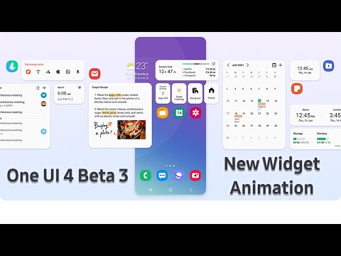New Widget Animation coming with One UI 4 Beta 3 | Samsung | Android 12 | SammyFans
