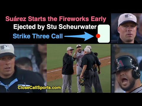 E106 - Eugenio Suárez Starts Fireworks Early with Ejection for Arguing Stu Scheurwater's Strikeout