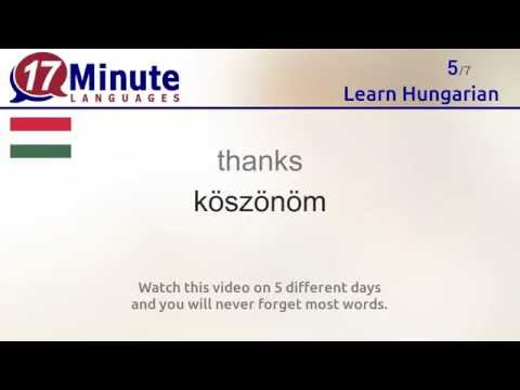 Learn Hungarian (free language course video)