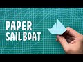 How To Make a Paper Sailboat | Origami Sailboat Tutorial #paperboat  #origami #origamiboat