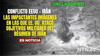 Las impactantes imágenes en las que EE. UU. atacó objetivos militares del régimen de Irán