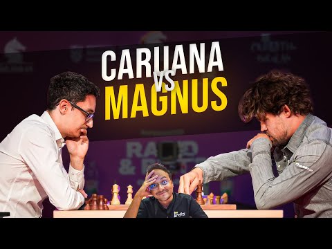 When Magnus Carlsen sacrifices pawns without a care! | Caruana vs Carlsen | Superunited Rapid 2025