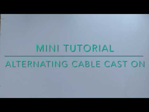 Knit Tutorial - Alternating Cable Cast On in Continental Knitting