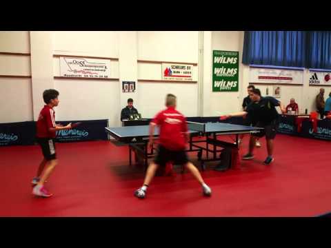 Barry Berben en Jelle Moris Westa 1 tegen HBC 1