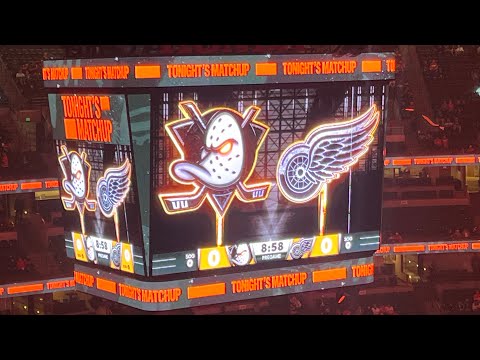 Red Wings @ Ducks (10/31/25): Intro and Ducks Starting Lineup 🎃🏒