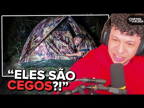 ARUAN REAGE: QUASE FOMOS DESCOBERTOS NA PRIMEIRA NOITE DO ACAMPAMENTO 😭 (RENATO GARCIA)