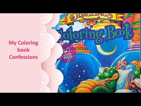 My coloring book confessions - Lets dig through my collection!
