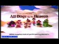 Wendy S All Dogs Go To Heaven Toys Commercial Compilation 1989
