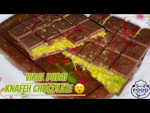"Dubai Viral Kunafeh Chocolate Bar Recipe 😋 | DeliciousFood🍽️👩🏻🍳 | Must-Try Yummy Dessert! 🥰